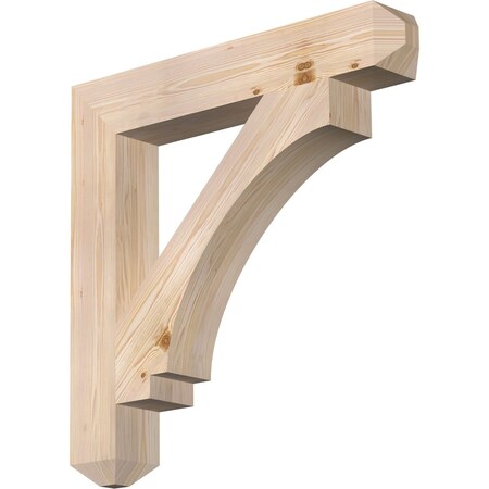 Ekena Millwork Imperial Craftsman Smooth Bracket, Douglas Fir, 5 1/2"W x 36"D x 36"H BKT06X36X36IMP04SDF